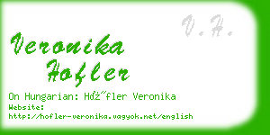 veronika hofler business card